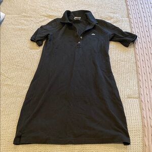 Black Lacoste Polo Dress